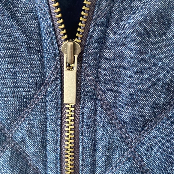 Chico's Blue and Black Quilted Vest - Picture 4 of 9